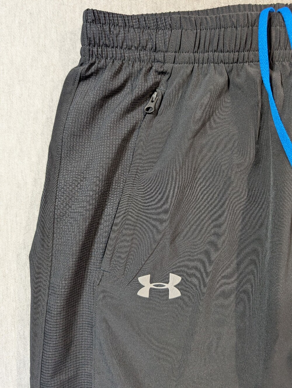 Under Armour Joggers Track Pants Men's Large Black Blue - Picture 3 of 12